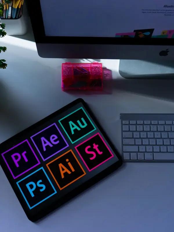 Logo design and brand color palette presentation